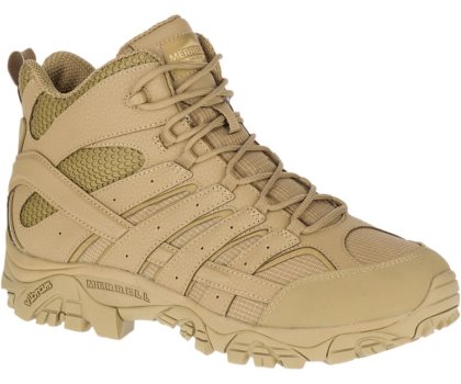 Kozaki Robocze Merrell Moab 2 Mid Tactical Boot Szerokie Szerokość Męskie Khaki | 34542M-2WK