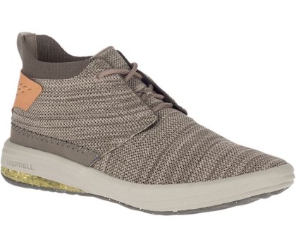 Kozaki Trekkingowe Merrell Gridway Mid Męskie Khaki | 35886M-2HK