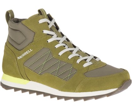 Trampki Merrell Alpine Sneaker Mid Męskie Oliwkowe | 39590M-2SO
