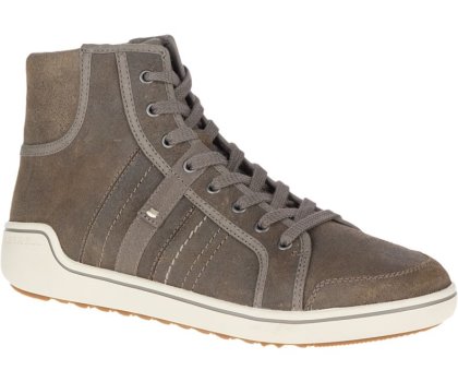 Trampki Merrell Primer Mid Skórzane Męskie Oliwkowe | 39483M-2SO