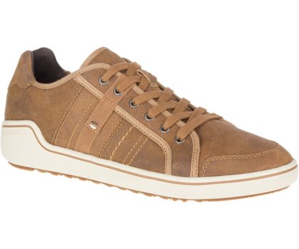 Trampki Merrell Primer Skórzane Męskie Brązowe | 39484M-2CN